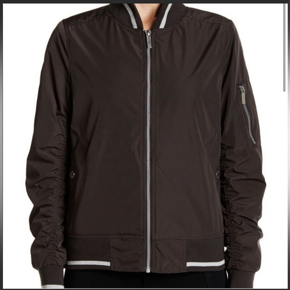 French Connection Black Bomber Jacket